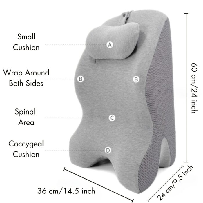 Supportive Bed Wedge Pillow – Multi-Use Foam Cushion with Headrest & Washable Cover - Image 5