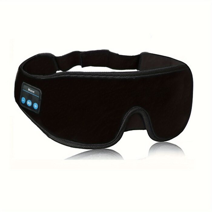 Wireless 3D Sleep Mask Headphones – Bluetooth Eye Mask with No-Pressure Design (Black) - Image 5