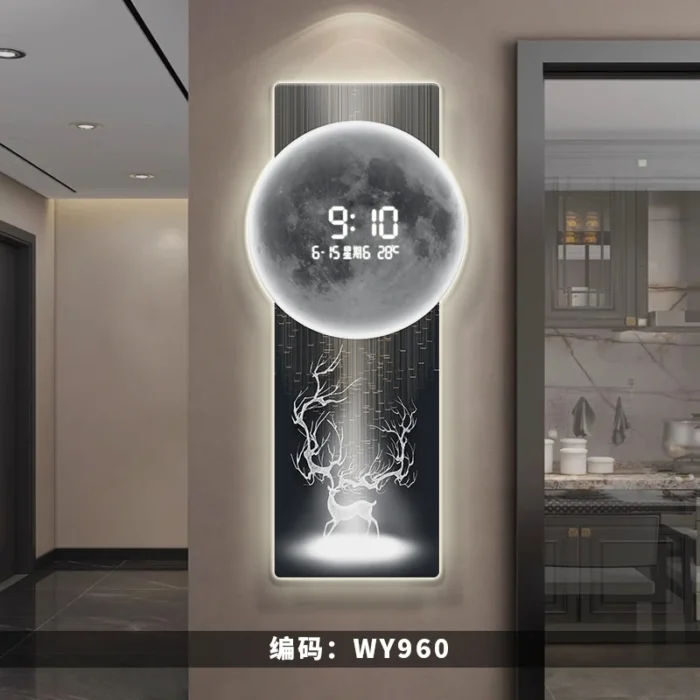 LED Wall Clock – Digital Display, Wall-Mounted for Living Room & Entrance Decor - Image 8
