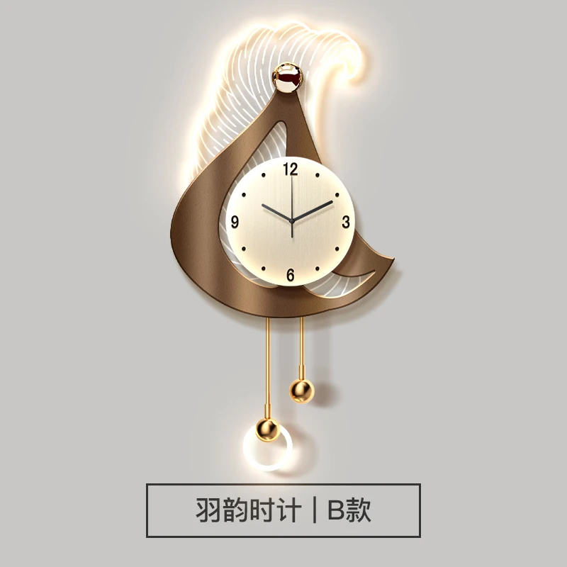 Creative Wall Clock with Decorative Light – Hanging Art for Living & Dining Room Decor - Image 7