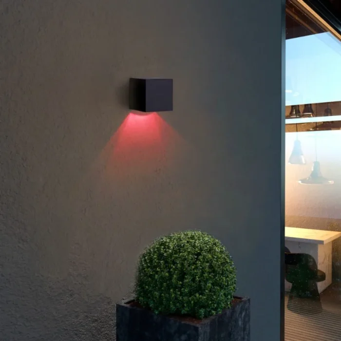 2-Pack Solar RGBW Wall Lights – Waterproof Outdoor Garden & Patio Lighting - Image 2