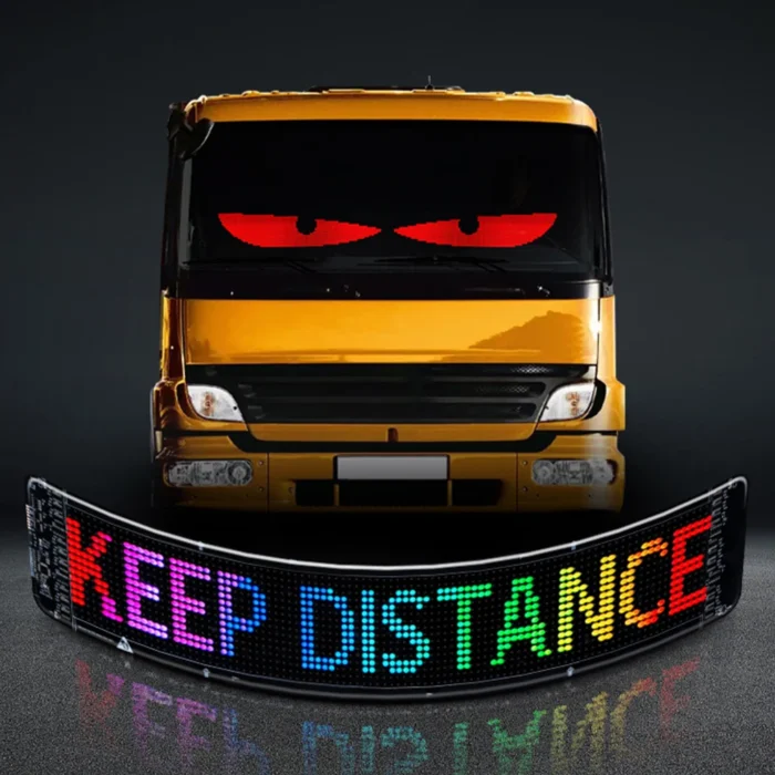 Devil Eyes Programmable LED Panel – Flexible DIY Display with Remote for Car & Truck - Image 2