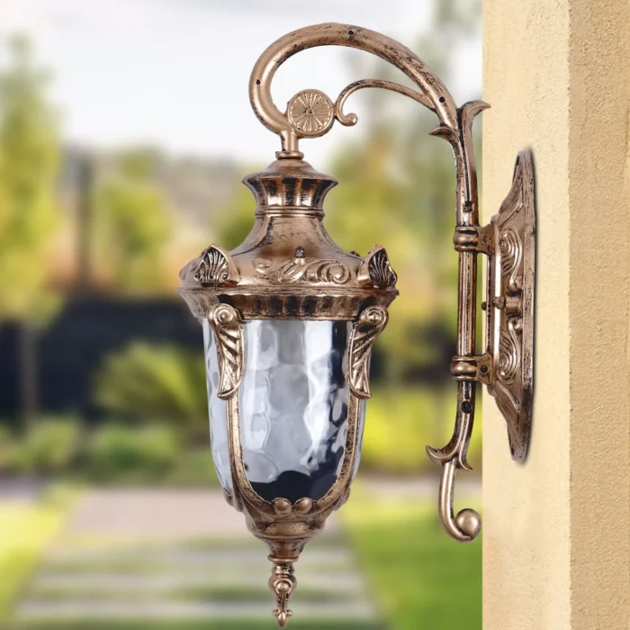 Outdoor Wall Light Fixtures – Waterproof Exterior Lantern Sconce for Porch & Entryway