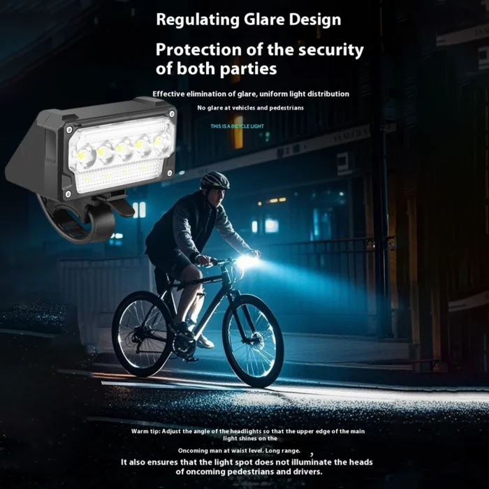 Super Bright Bicycle Front Light – 5-Level Dimmable Bike Flashlight & Headlight - Image 3