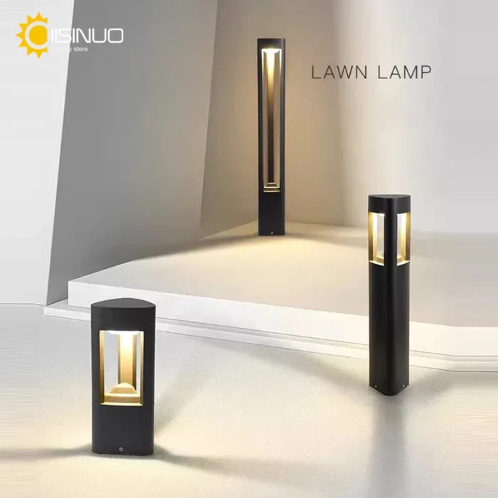Outdoor LED Bollard Landscape Light – Black Garden Pathway & Lawn Lamp for Patio & Driveway - Image 4
