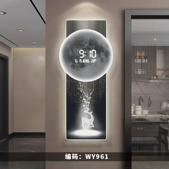 LED Wall Clock – Digital Display, Wall-Mounted for Living Room & Entrance Decor - Image 9