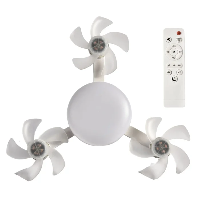 Drone Fan with LED Light – Remote Control Silent Ceiling Fan, E27 Universal Dimming - Image 8