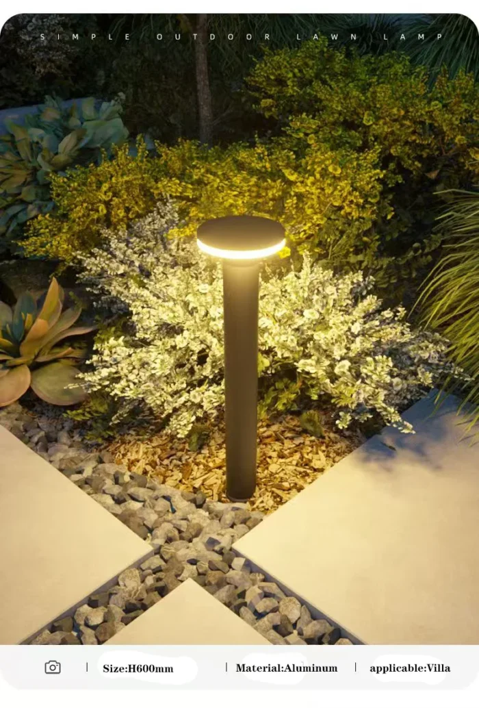Outdoor Waterproof IP65 LED Lawn Lamp – 10W Aluminum Pillar, 30/60CM, AC85-265V - Image 5