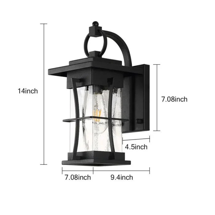 Elegant Black Wall Lamp – Classic Design with Romantic Ambient Lighting - Image 3