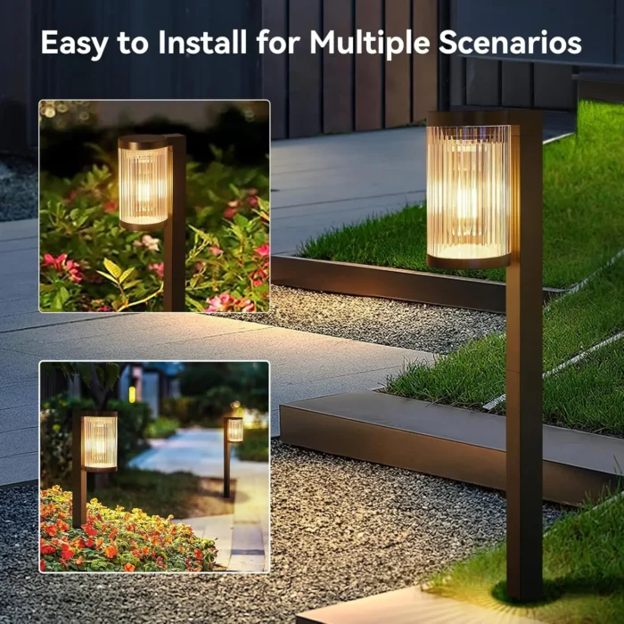 Solar Pathway Lights 4 Pack – Upgraded Super Bright 12H Outdoor Lights for Yard & Garden - Image 5