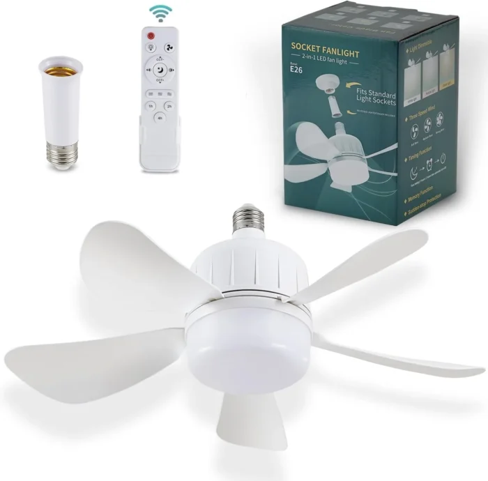 40W Black Ceiling Fan – Adjustable Speed for Living Room & Bedroom - Image 7