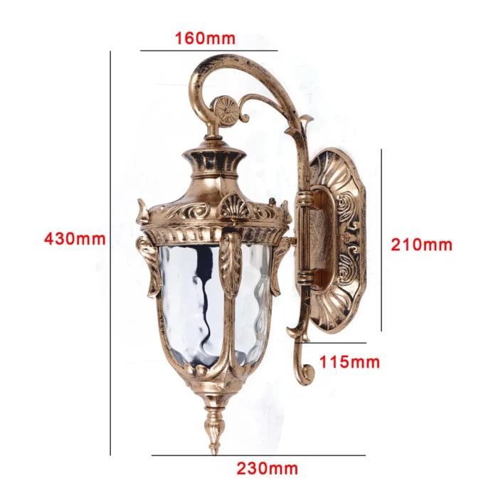 Outdoor Wall Light Fixtures – Waterproof Exterior Lantern Sconce for Porch & Entryway - Image 3