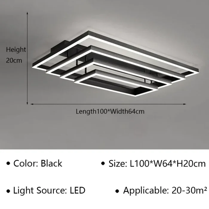 Modern LED Ceiling Chandelier – Creative Design Light Fixture for Living, Dining & Bedroom - Image 16