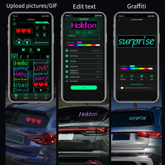 Devil Eyes Programmable LED Panel – Flexible DIY Display with Remote for Car & Truck - Image 6