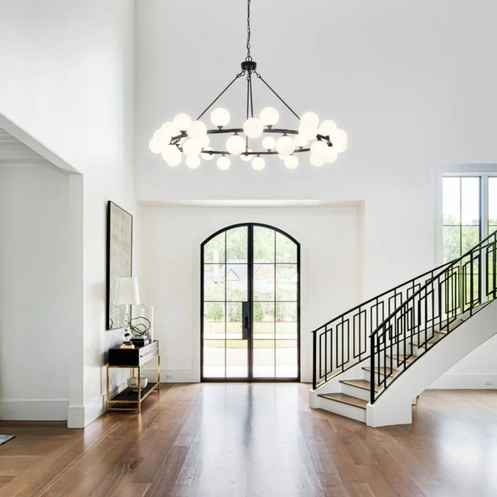 Large Tiered Chandelier – Dimmable Wagon Wheel Design for High Ceilings & Living Room - Image 6