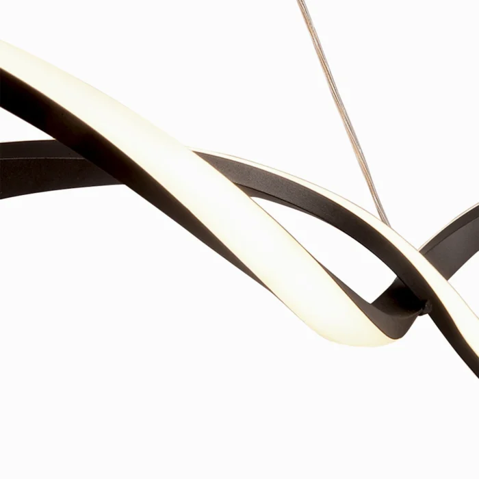 Modern Black Pendant Light – Clear Glass Farmhouse Fixture for Kitchen Island & Dining Room - Image 3