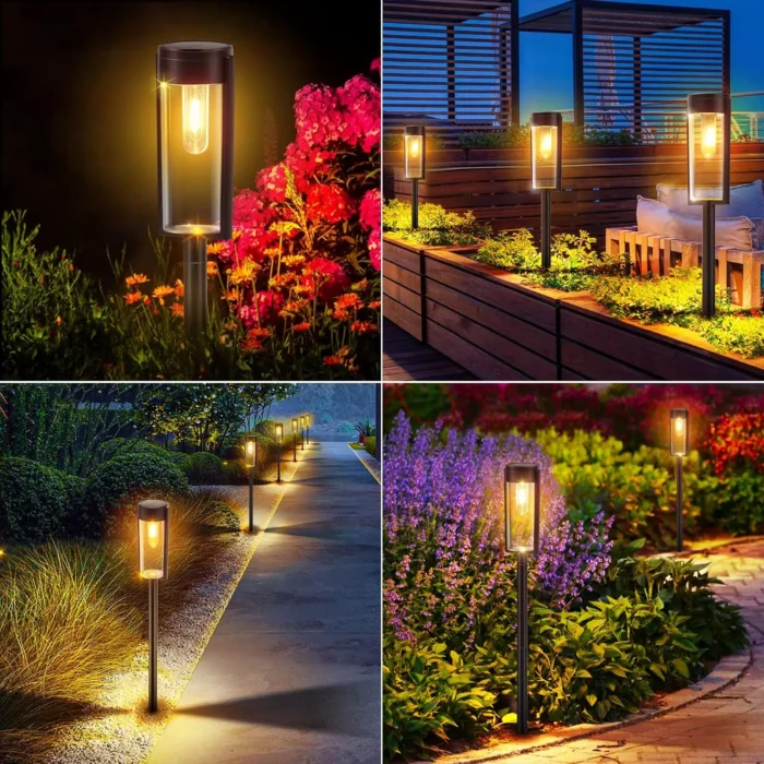 6/12-Pack Solar Pathway Lights – Auto On/Off Outdoor Landscape Lighting - Image 6