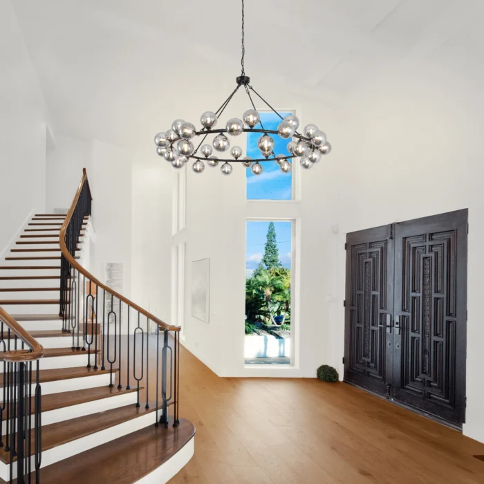 Large Tiered Chandelier – Dimmable Wagon Wheel Design for High Ceilings & Living Room - Image 5