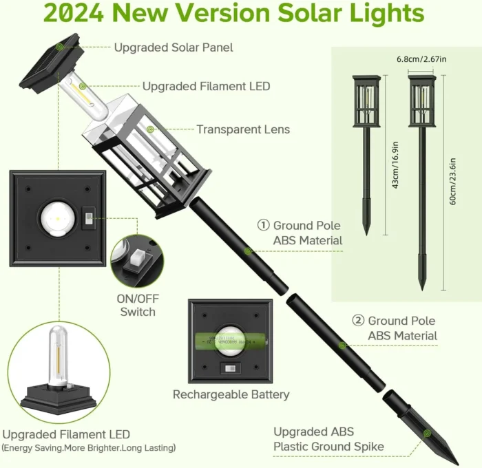 6-Pack Solar Pathway Lights – Super Bright Outdoor Lights for Patio & Walkway









Ask ChatGPT - Image 3
