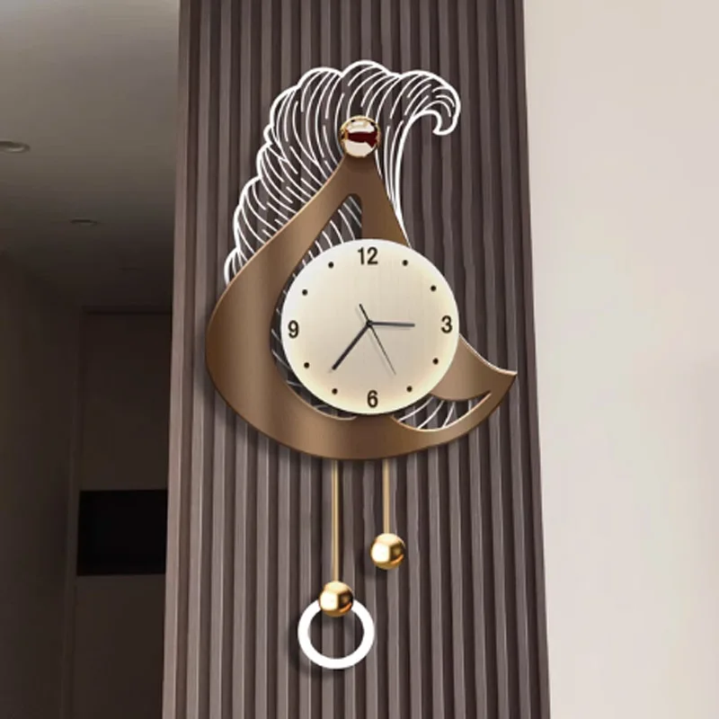 Creative Wall Clock with Decorative Light – Hanging Art for Living & Dining Room Decor - Image 4