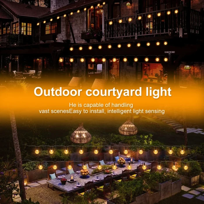 Solar Bubble Ball String Lights – 8 Modes Outdoor Garden & Party Decoration - Image 5