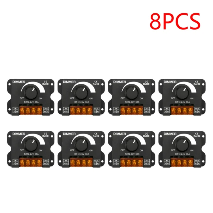 2–10PCS LED Dimmer Controller – PWM Stepless Brightness Adjuster for Single Color Strips - Image 7