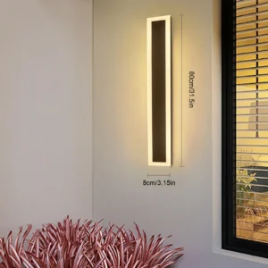 LOYALHEARTD 80cm LED Wall Light – Modern Waterproof Outdoor Strip Lamp