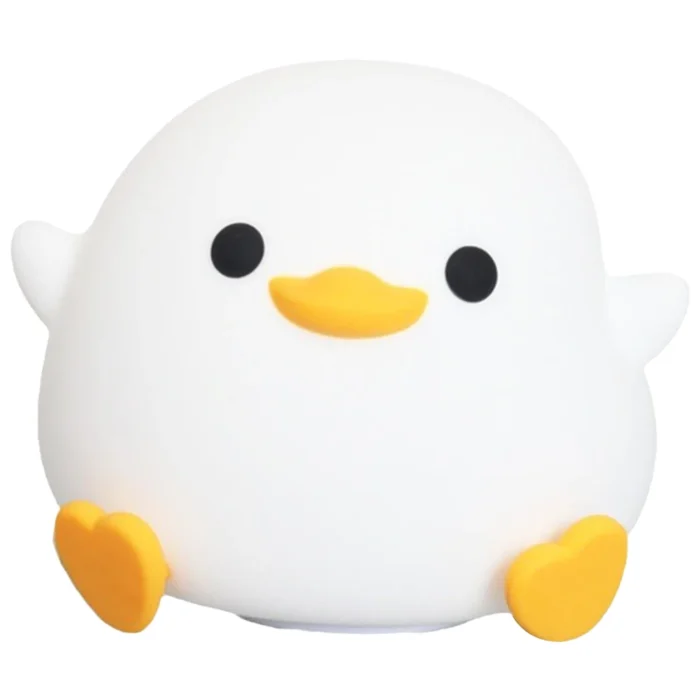 Silicone Duck Night Light – Touch Dimmable USB Bedside Lamp for Kids Room - Image 2