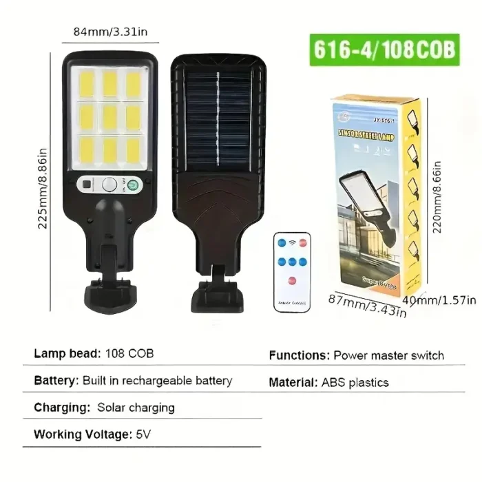 4pcs Solar LED Wall Lights – Motion Sensor, Waterproof for Garden, Garage & Street Lighting - Image 5