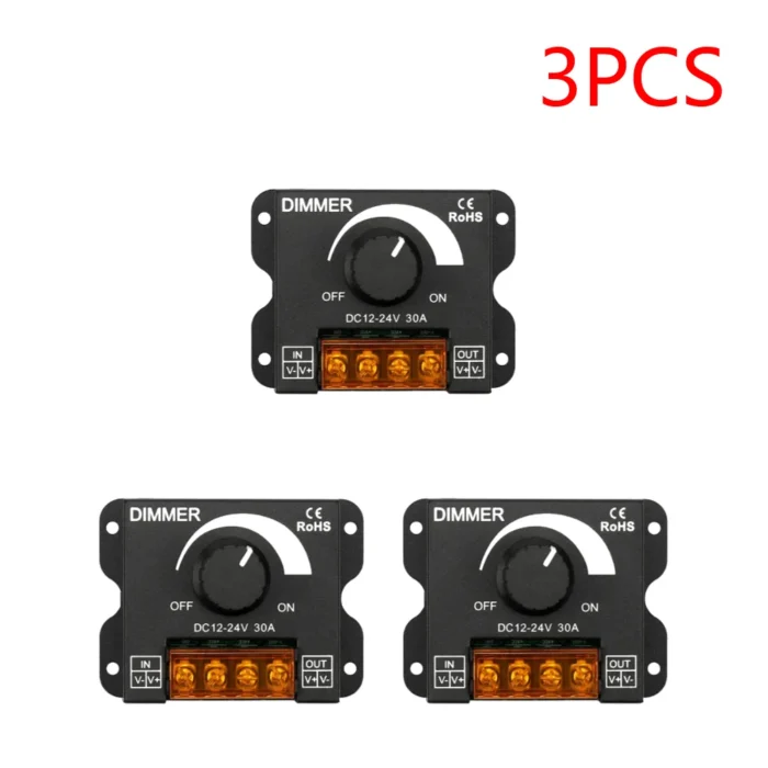 2–10PCS LED Dimmer Controller – PWM Stepless Brightness Adjuster for Single Color Strips - Image 9