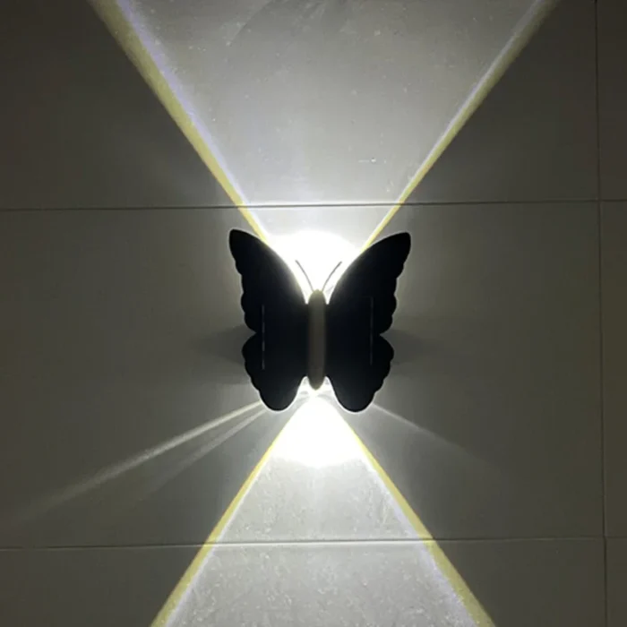 Butterfly Solar Wall Light – Outdoor Motion Sensor Lantern with Auto On/Off for Fence & Patio - Image 4