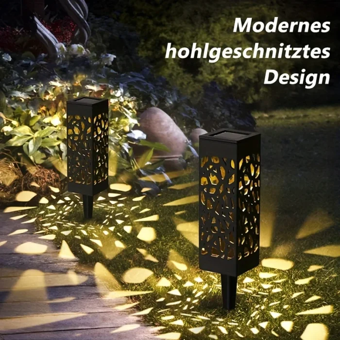 6-Pack Solar LED Path Lights – Outdoor Decorative Landscape Lighting - Image 3