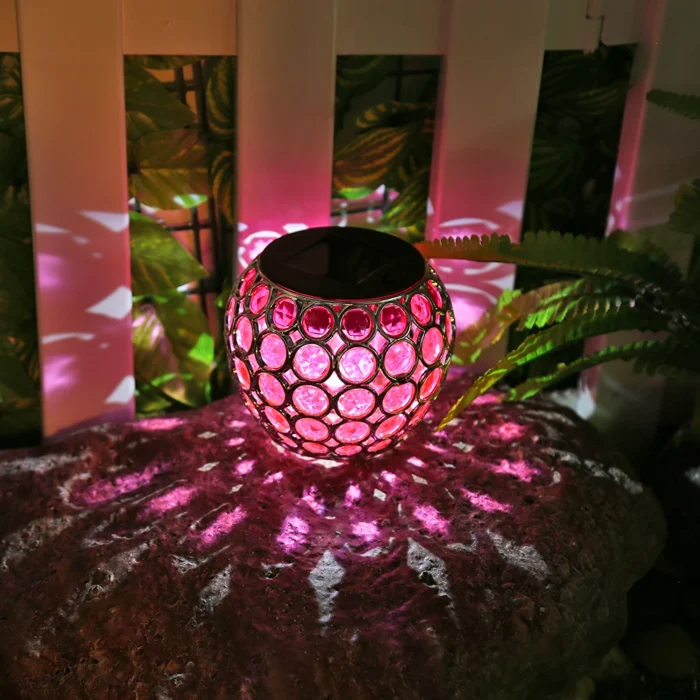 Solar LED Hollow Hanging Ball Light – Waterproof Outdoor Garden Peacock Lamp - Image 3