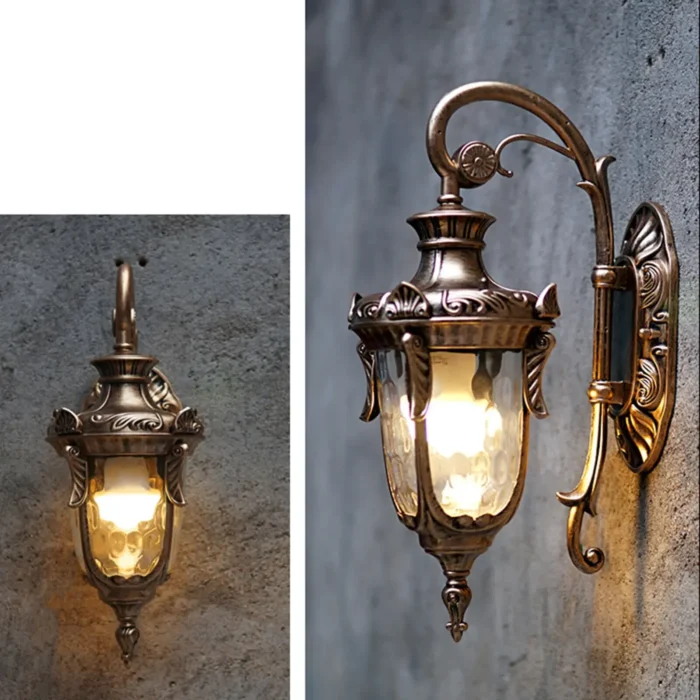 Waterproof LED Outdoor Wall Sconce – Decorative Porch & Garden Lantern - Image 2