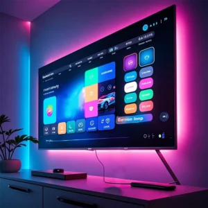 5M TV LED Backlight Strip – RGB Bluetooth Music Sync for 32–60" TVs