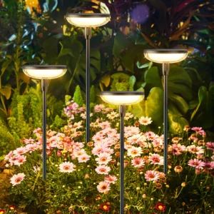 6-Pack Solar Path Lights – 31" Tall, 40 Lumens, Auto On/Off for Yard & Patio