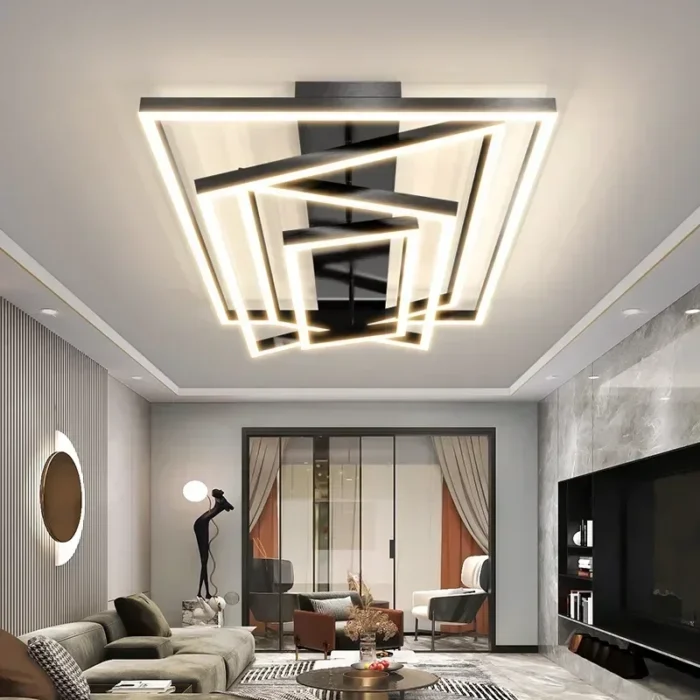 Modern LED Ceiling Chandelier – Creative Design Light Fixture for Living, Dining & Bedroom