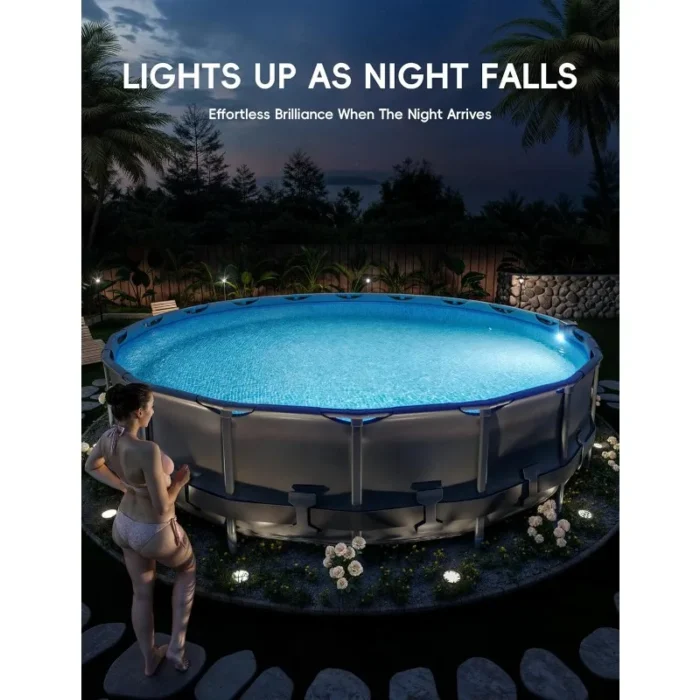 Solar LED Pool Lights – 10-Color Light for Metal Frame Above Ground Pools - Image 3