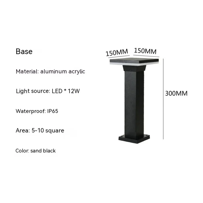 Outdoor Waterproof IP65 LED Lawn Lamp – 10W Aluminum Pillar, 30/60CM, AC85-265V - Image 10