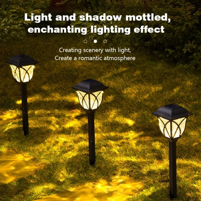 8 Pack LED Solar Courtyard Lamps – Waterproof Outdoor Lawn & Garden Pathway Lights - Image 4