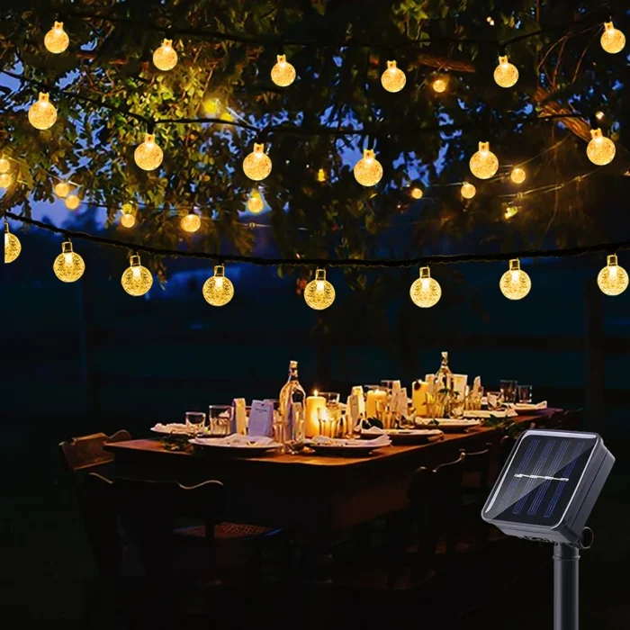 Solar Bubble Ball String Lights – 8 Modes Outdoor Garden & Party Decoration - Image 7