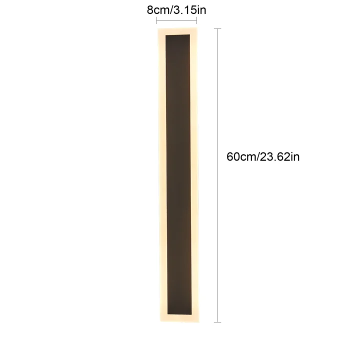 Outdoor Wall Light – Black Iron Base with Acrylic Shade, IP65 Waterproof for Porch & Garden - Image 6