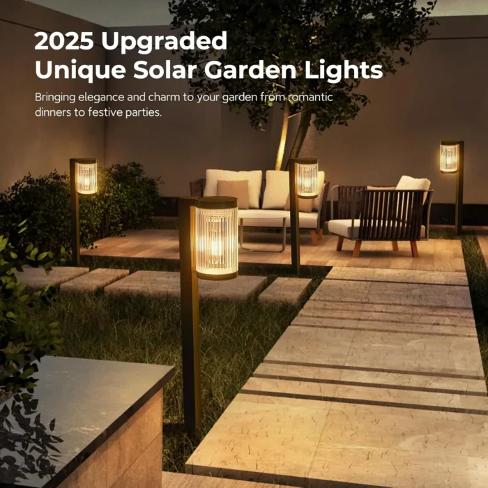 Solar Pathway Lights 8/4 Pack – Upgraded Super Bright 12H Outdoor Lights for Yard & Garden - Image 6