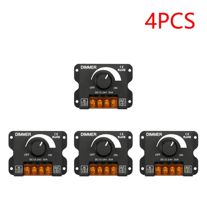 2–10PCS LED Dimmer Controller – PWM Stepless Brightness Adjuster for Single Color Strips - Image 10