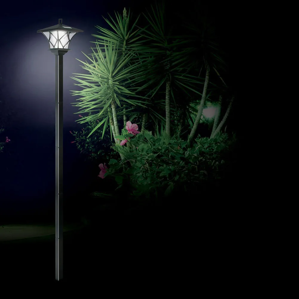 2-in-1 Vintage Solar Lamp Post Light – 1.5m Decorative Street & Floor Lamp for Doors