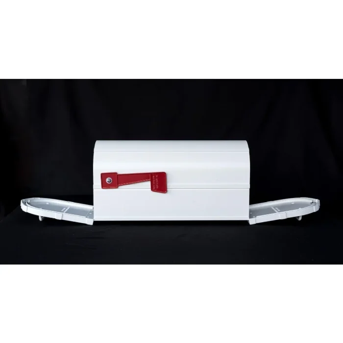 Two-Door Premium Aluminum Mailbox with Solar Address Light – Illuminated House Numbers - Image 5