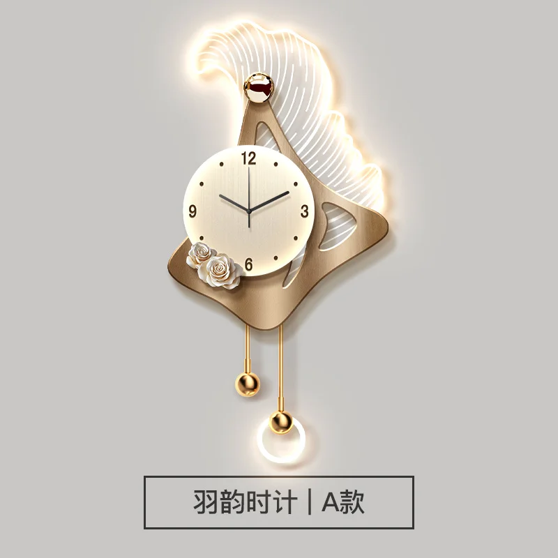 Creative Wall Clock with Decorative Light – Hanging Art for Living & Dining Room Decor - Image 6