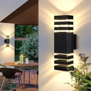 LED Outdoor Wall Lights – E27 Up/Down IP65 Waterproof Sconce for Porch & Garden