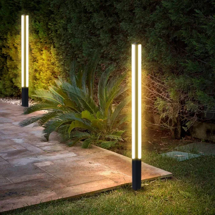Outdoor Overlength IP65 Waterproof LED Lawn Light – 85-265V Trihedral Landscape Lamp for Villa - Image 5