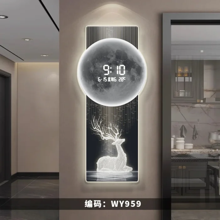 LED Wall Clock – Digital Display, Wall-Mounted for Living Room & Entrance Decor - Image 7